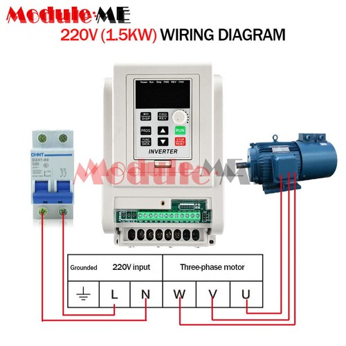 220v 5kw variable - 1.5kw, frequency